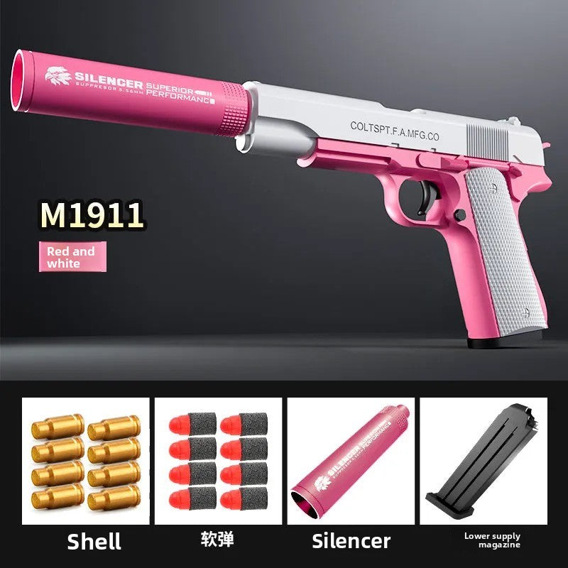 M1911 Soft Shell Ejector Pistol - Children's Gift Toy Gun