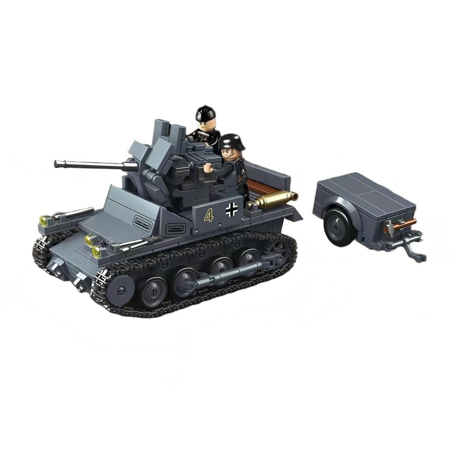 WWII German Anti-Aircraft Tank No. 1 Building Block Toy