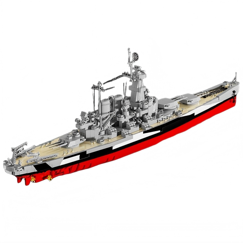 WWII USS North Carolina Building Blocks Model