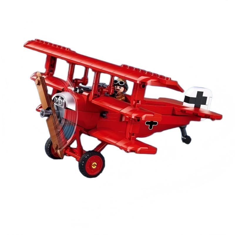 WW1 Fokker DR-1S Fighter Building Block Model