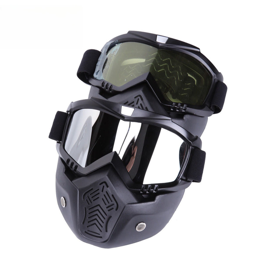 Outdoor Mask With Windproof And Fog-Resistant Tactical Goggles