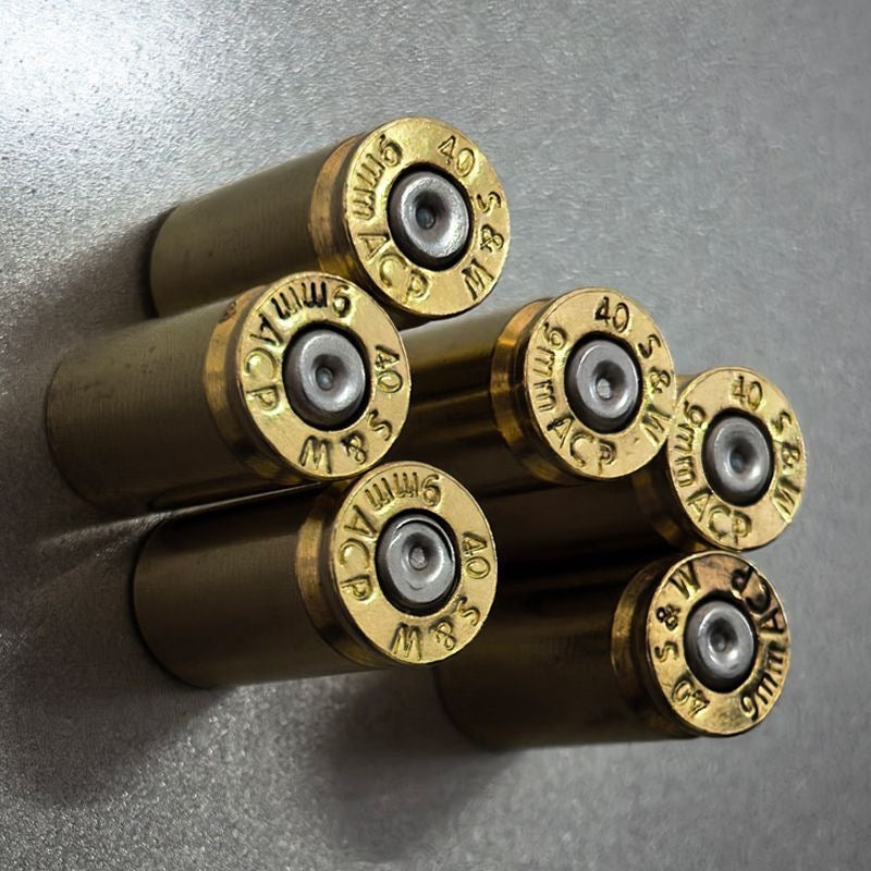 Brass Bullet Shell Magnetic Fridge Magnets (4 pieces)