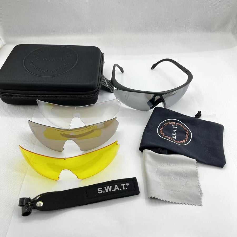 Swat Anti-Fog And Impact-Resistant Shooting Goggles with Case