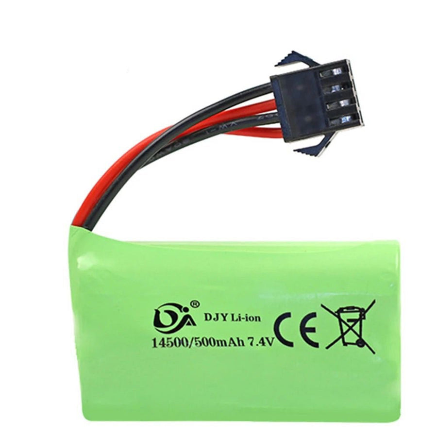 SM-4P Plug 7.4v 14500 Lipo Battery