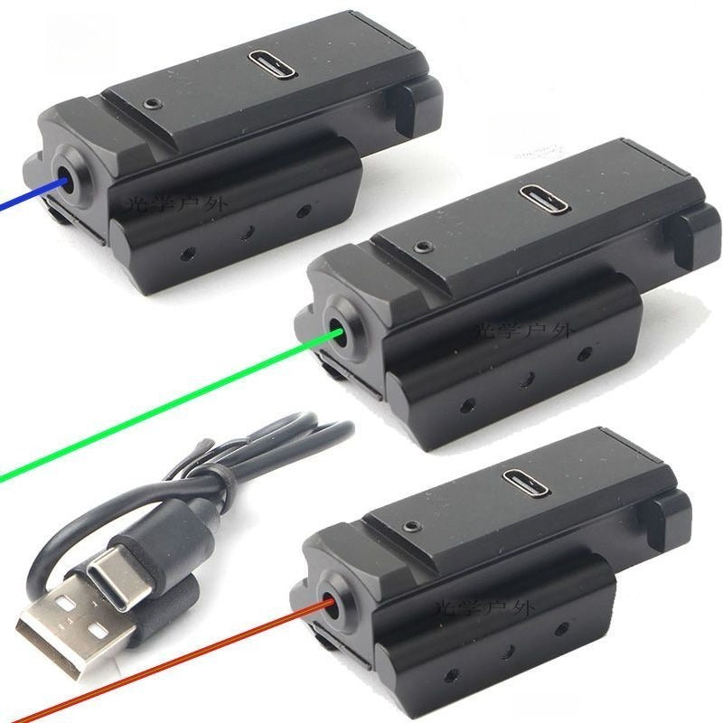 Metal-Mounted Rechargeable Red-Green Laser Sight