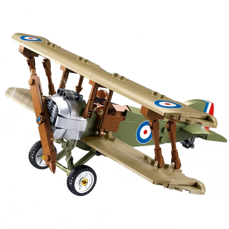 WWI British Sopwith Camel S Fighter Jet Building Block Model