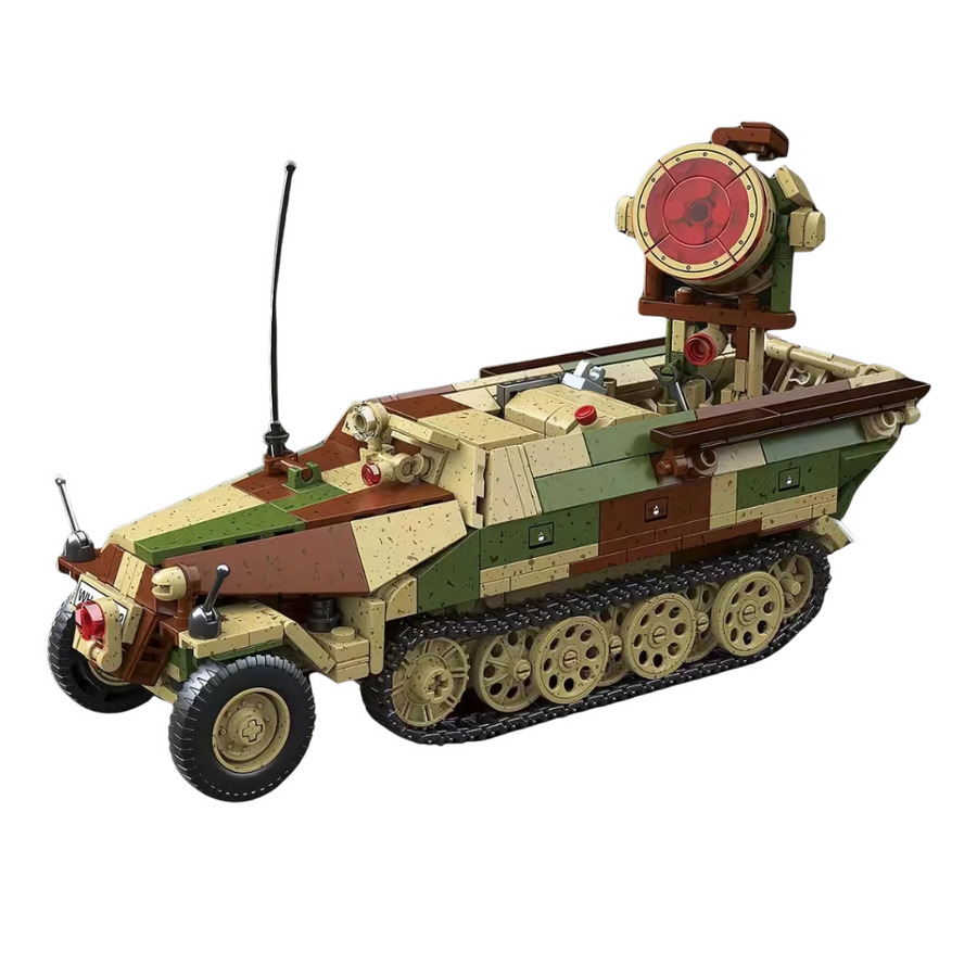 WWII German Sd.Kfz.251/20 Half Track Armored Vehicle Building Block Model