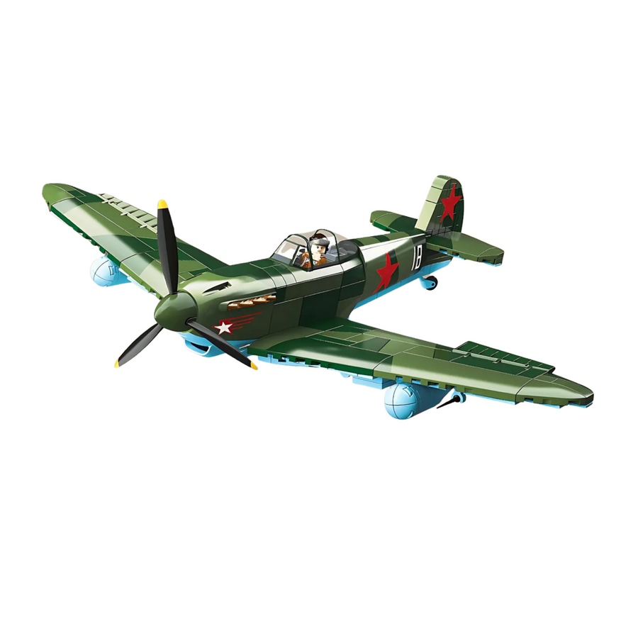 Soviet Air Force YAK-1B Fighter Building Block Set