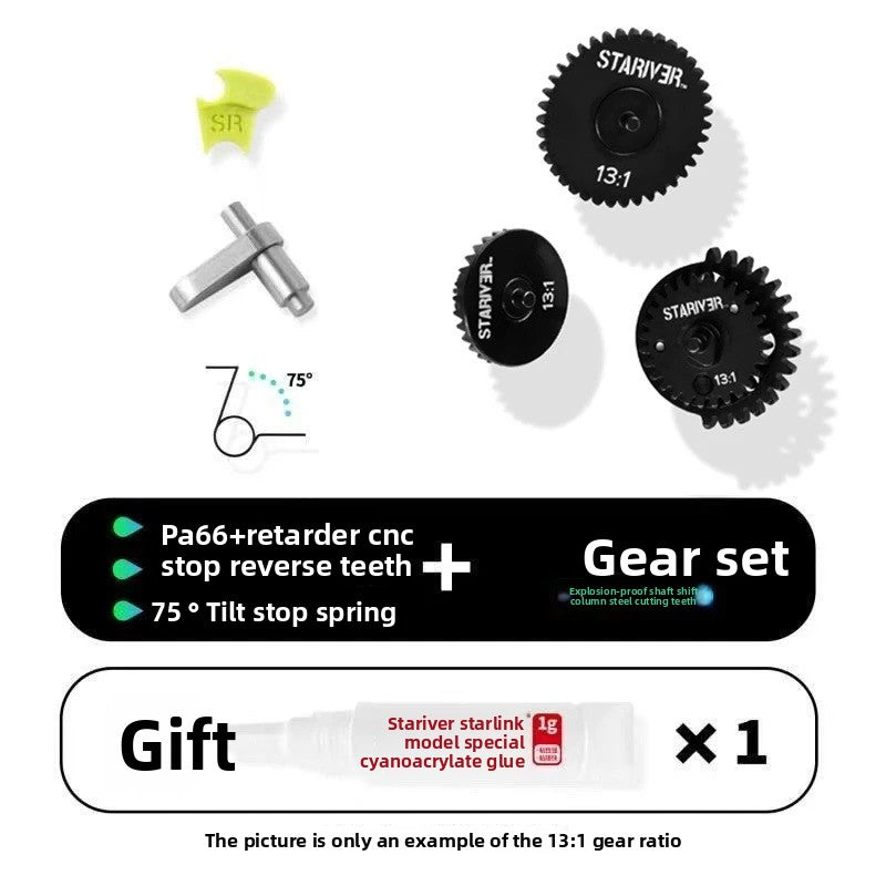 Galaxy 13:1 Explosion-Proof Silent Steel Cutting Gear Kit