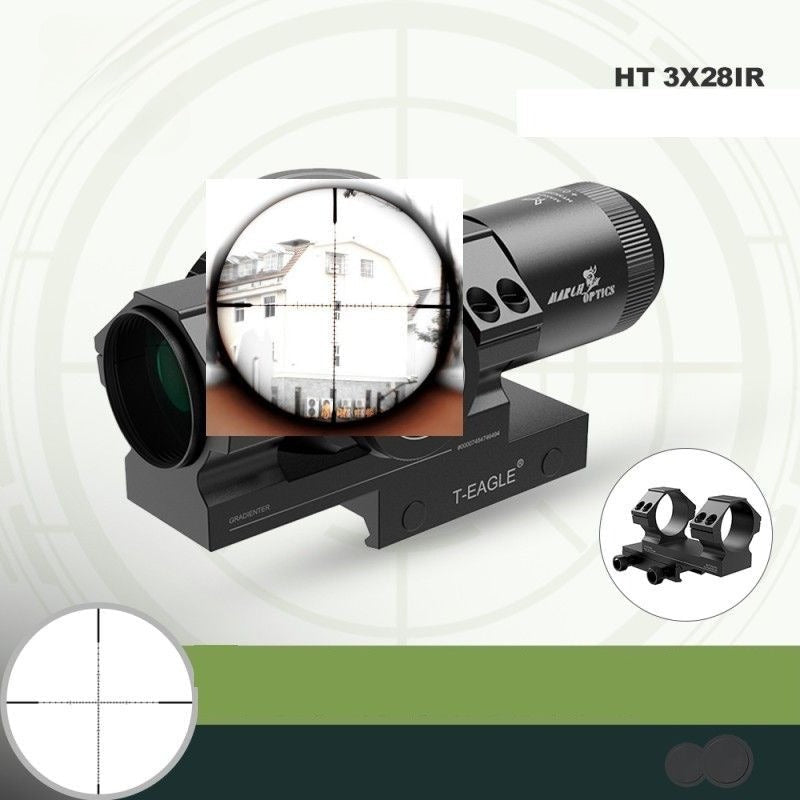 3x Optical Scope With Metal Crosshairs