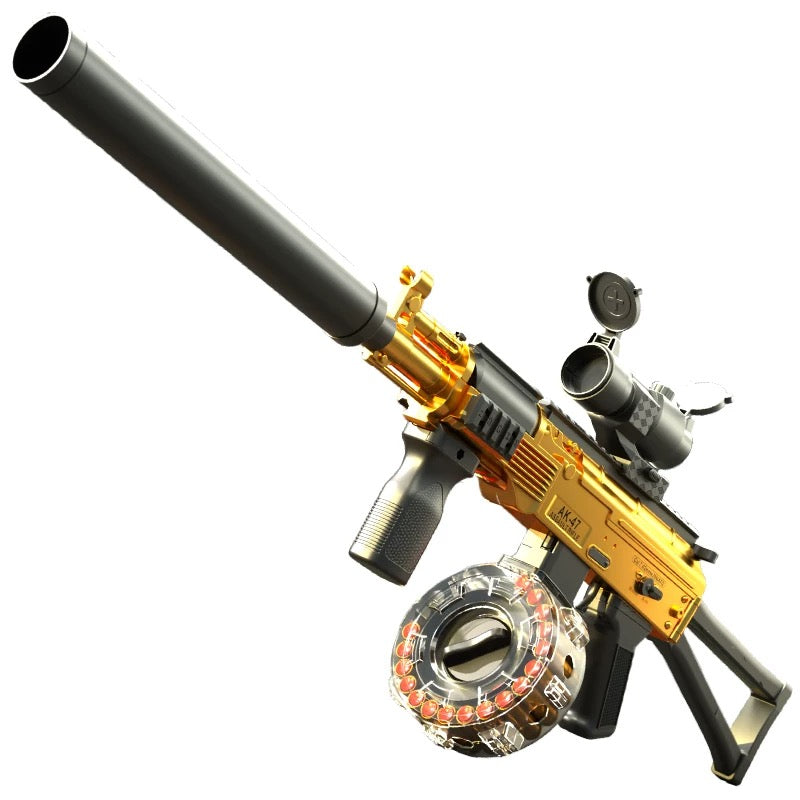 AK74u Electric Continuous Fire Shell Ejecting Soft Bullet Gun
