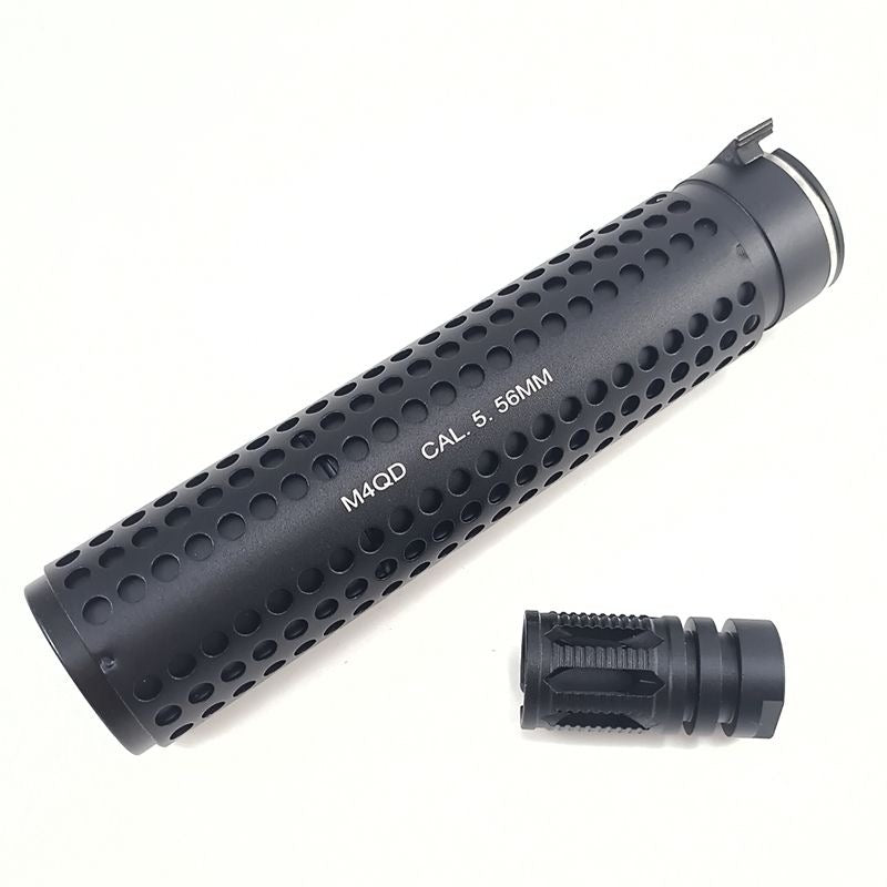 M4QD Honeycomb Quick-Release Metal Silencer for Toy Blaster