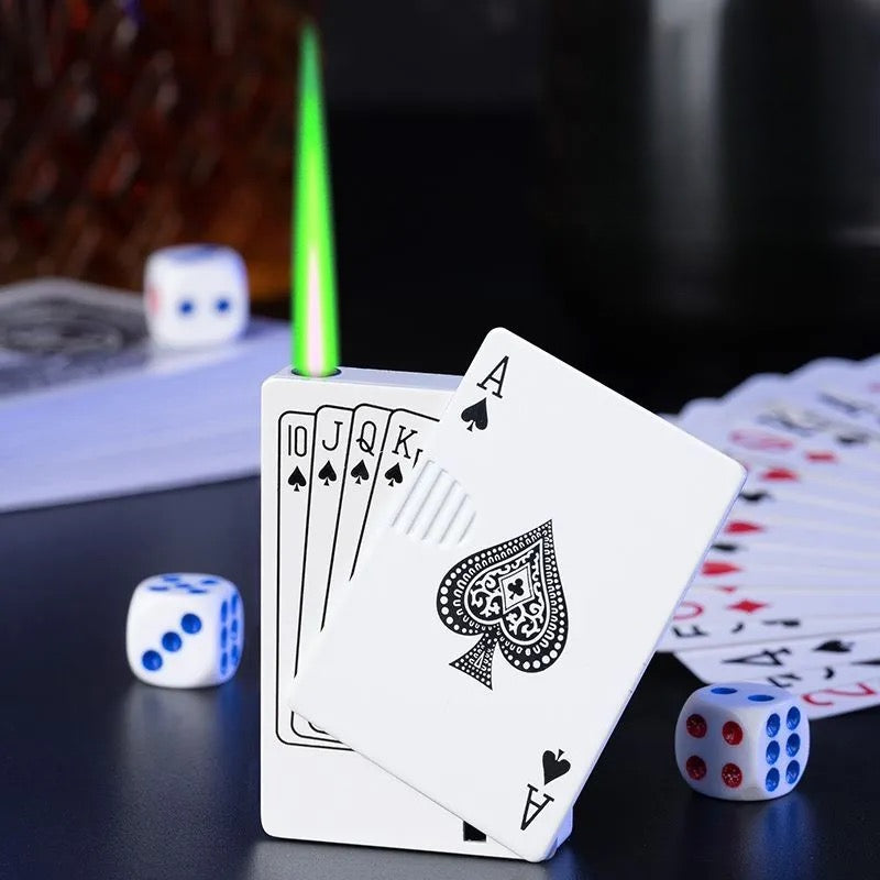 Poker Card Inflatable Windproof Lighter-High-Value Personalized Gift