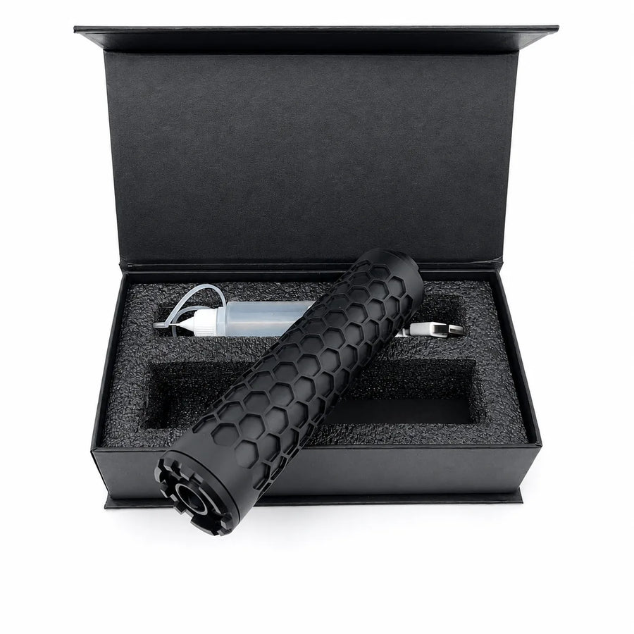 Smoke Wolf 14mm CCW Muzzle Silencer for Gel Blasters & Airsoft Guns