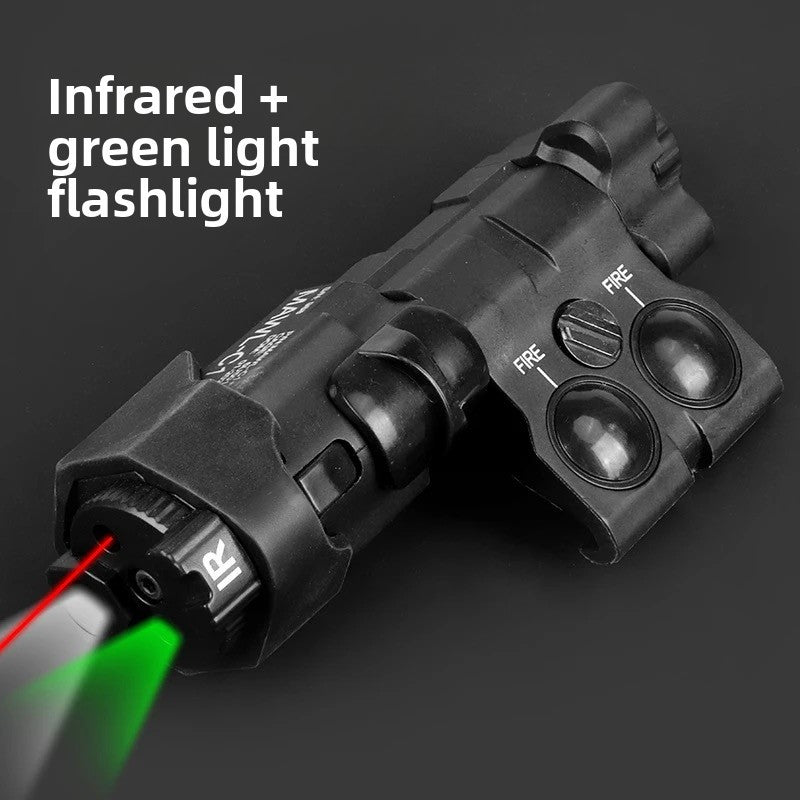 MAWL-C1 +Multifunctional Red-Green Laser Strobe Flashlight Battery Box