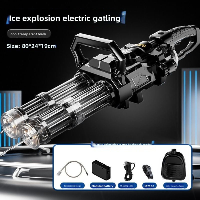 Electric Continuous-Fire Double-Muzzle Gatling Water Gun