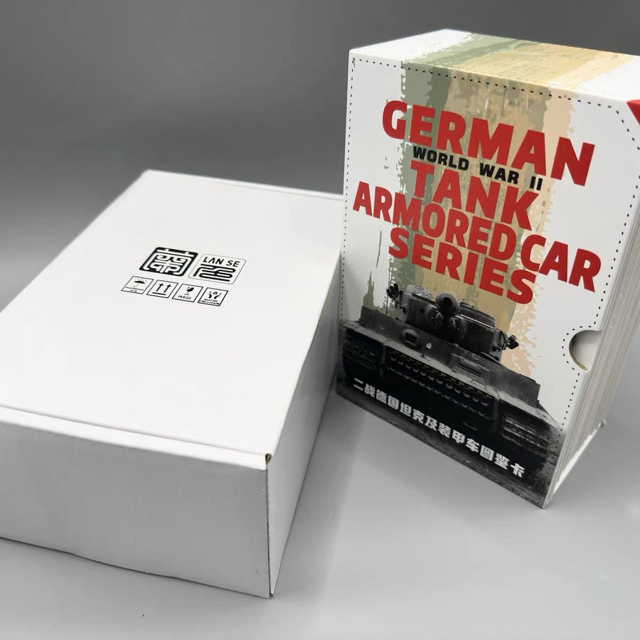 A Set of World War Ii German Tank And Armored Vehicle Illustrated Postcards