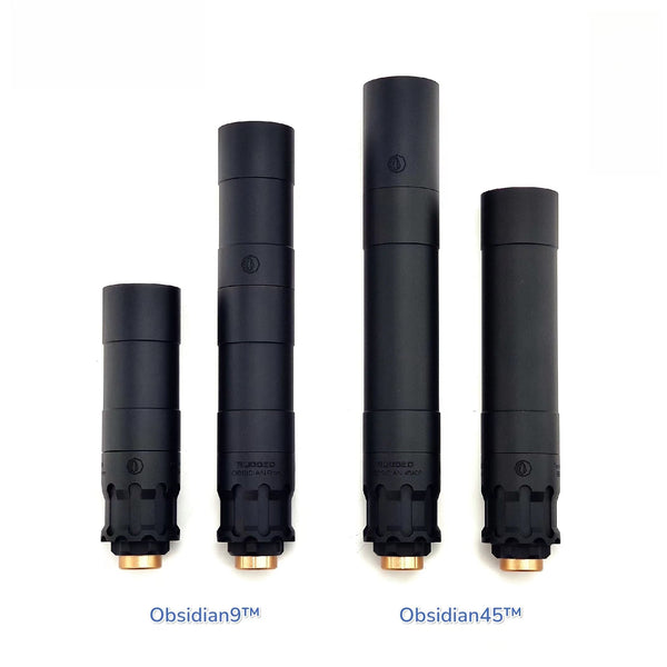 Obsidian 9/45 14mm CCW Threaded Extension Tube Front Pipe 2 Pack