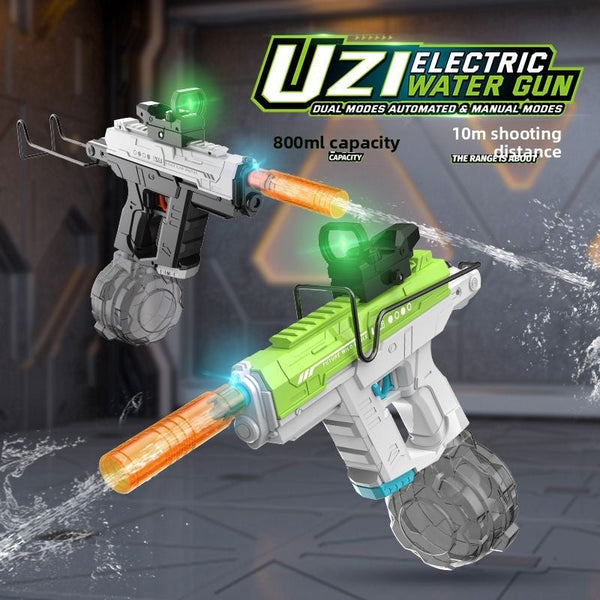 UZI Electric Burst Children's Toy Water Gun with Colorful Lights