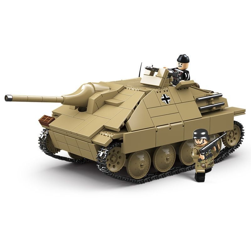 WWII Germany Jagdpanzer 38T Military Building Blocks Model