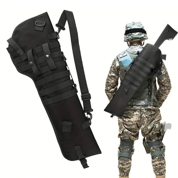 Outdoor Tactical Military Fan Gun Bag Multi-Function Portable Gun Butt Bag