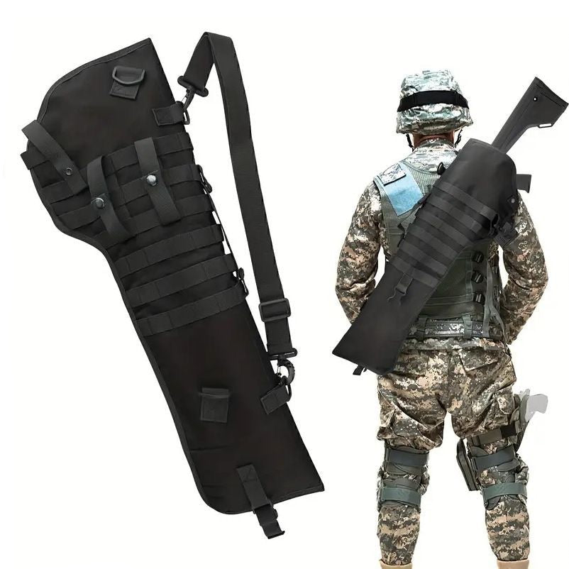 Outdoor Tactical Military Fan Gun Bag Multi-Function Portable Gun Butt Bag