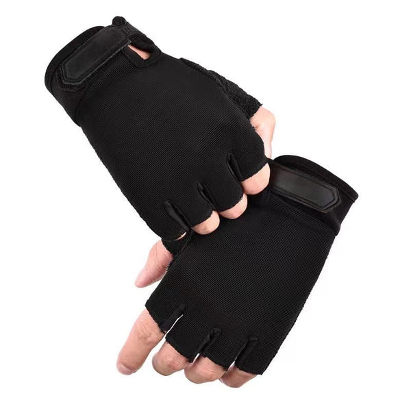 Anti-Slip Wear-Resistant Breathable Sturdy Tactical Half-Finger Gloves