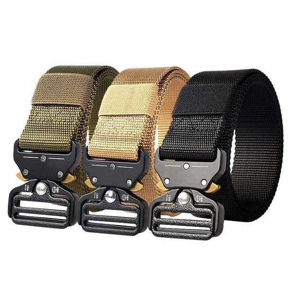 Outdoor Combat Military Fans Alloy Buckle Nylon Tactical Belt