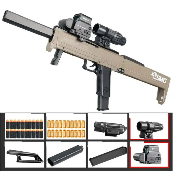 FMG9 Shell Ejection Foldable Submachine Gun-Soft Bullet Toy Gun