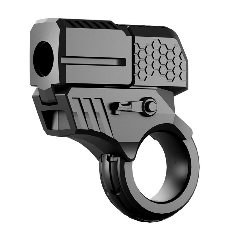 Alloy Decompression Toy Metal Ring Fingertip Toy Gun