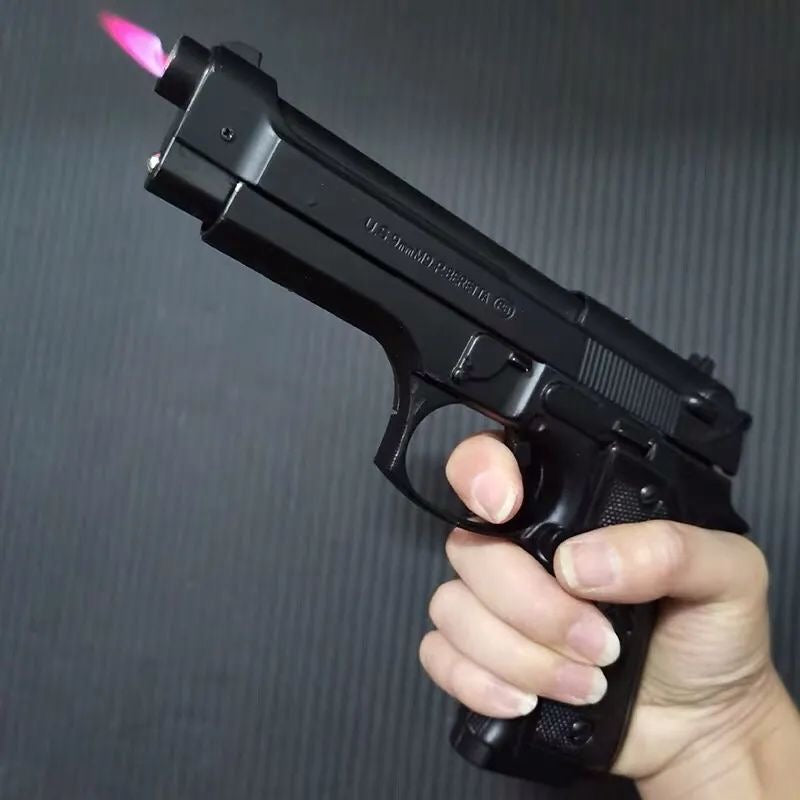 M9 Metal Creative Gun Shape Lighter - Inflatable Windproof Model Lighter