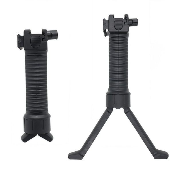 Tactical CS Telescopic Elastic Bipod Suitable For 20MM Rail Front Grip