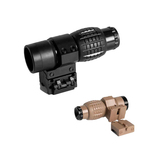 Shock-Resistant 3x Magnifying Glass Adjustable Flip Telescope