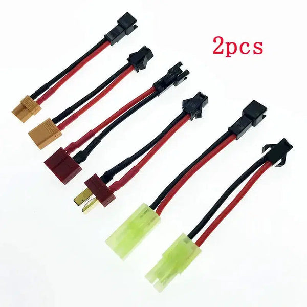 SM / XT30 / Odamiya / T-plug female/male connector adapter 8cm - 2-pack