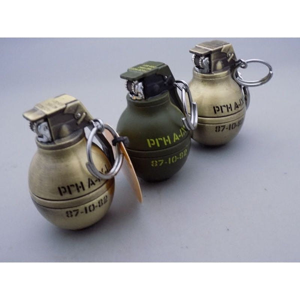 Personalized Metal Creative Small Grenade Inflatable Lighter-Mini Pendant Lighter