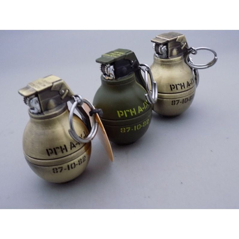 Personalized Metal Creative Small Grenade Inflatable Lighter-Mini Pendant Lighter