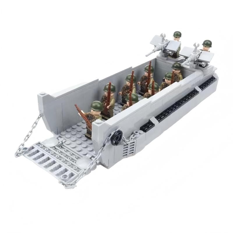 WWII American LCVP Landing Craft Building Block Toy