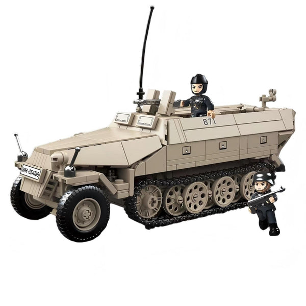 WWII German Sd.Kfz. 251 Half-track Armored Vehicle Building Block Model
