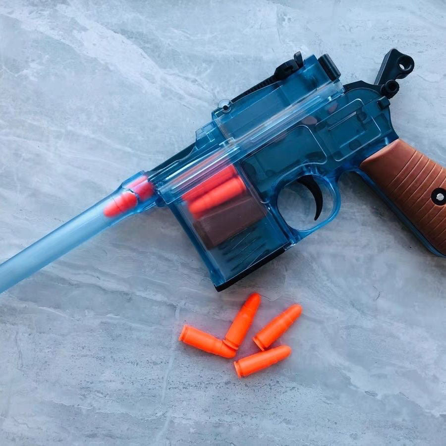 C96 Mauser Replica Model Toy Gun With Realistic Structure, Ejecting Shell Mechanism