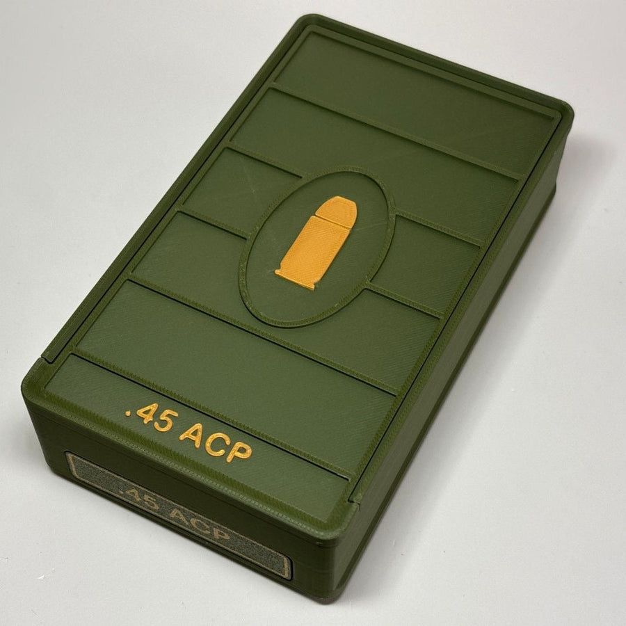3D Printed .45ACP  Bullet Storage Box