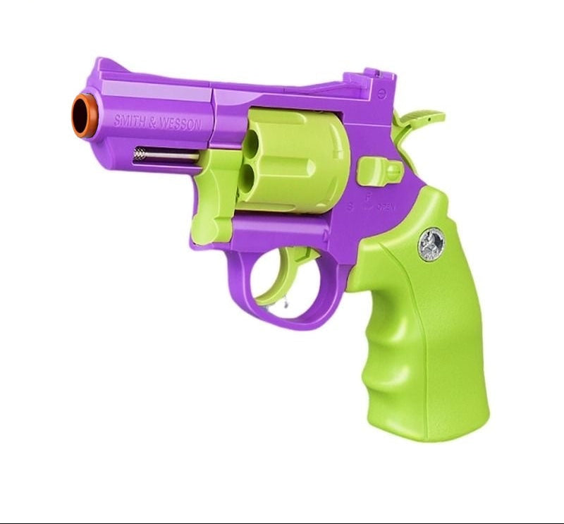 3D Printed 357 Revolver Soft Bullet Carrot Gun-Toy Pistol