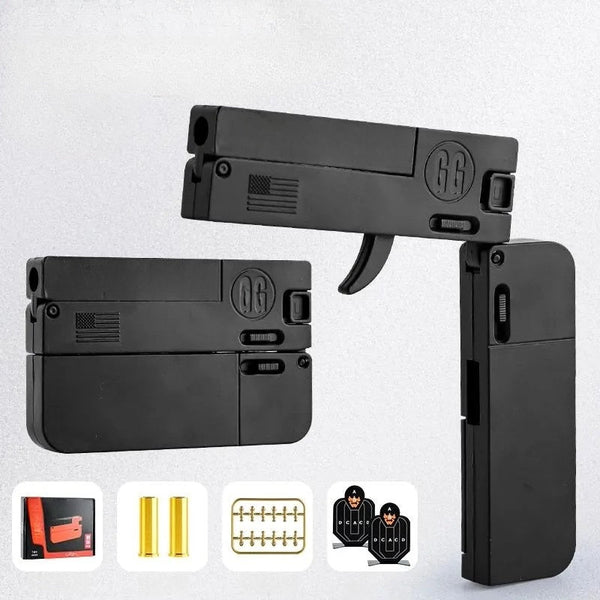 LifeCard Alloy Version Foldable Soft Bullet Toy Gun