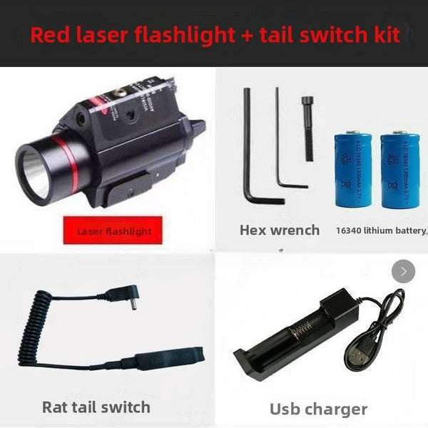 Tactical High-Intensity Laser Flashlight Integrated Sight