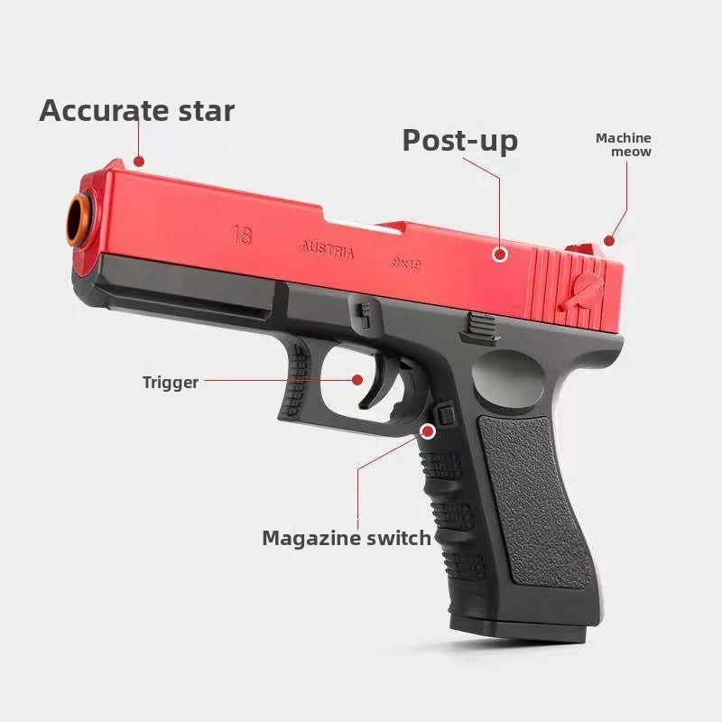 G18 Shell Ejection Soft Bullet Toy Gun - Children's Pistol