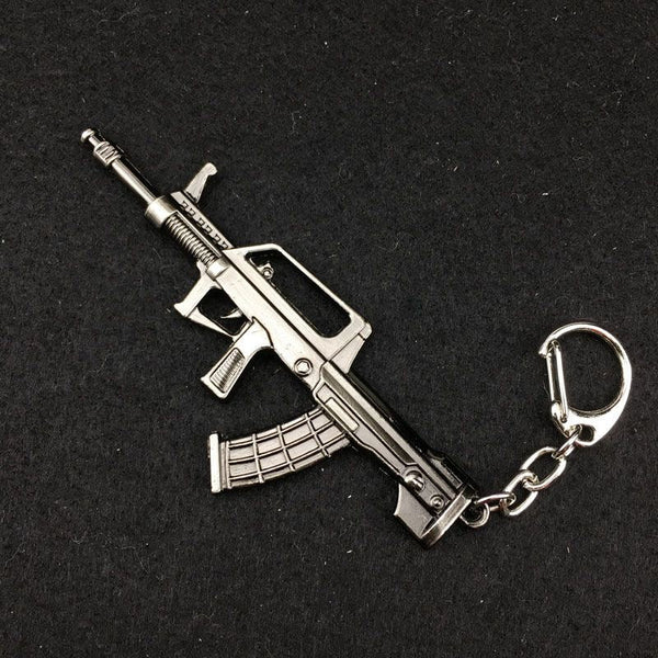 Metal Toy Gun Model Keychain
