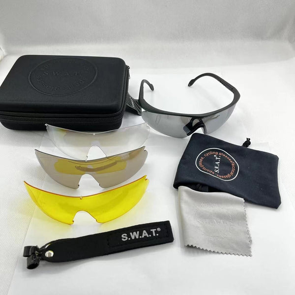 Swat Anti-Fog And Impact-Resistant Shooting Goggles with Case