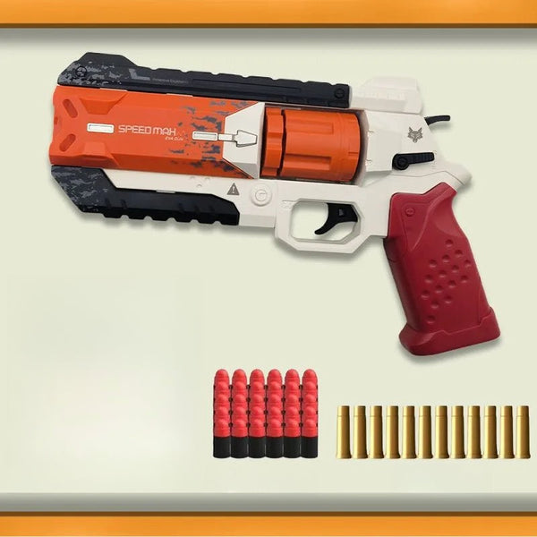 Apex Nylon Heavy Ejection Revolver Soft Bullet Gun - Toy Gun
