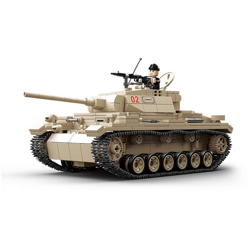 WWII  German Panzer III Tank Building Blocks
