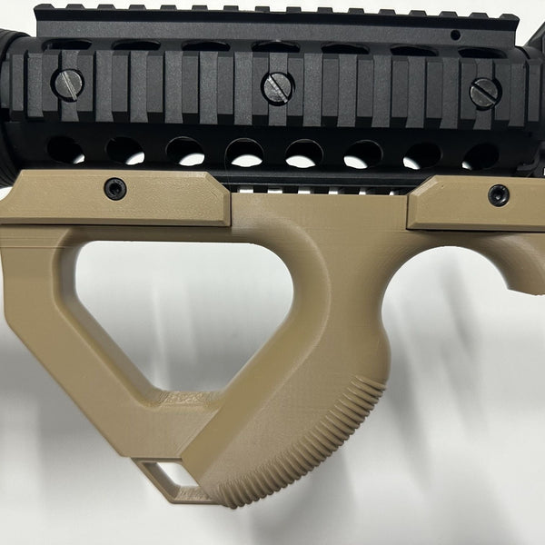 CQR 3D Printed Carbon Fiber Grip for Toy Blaster