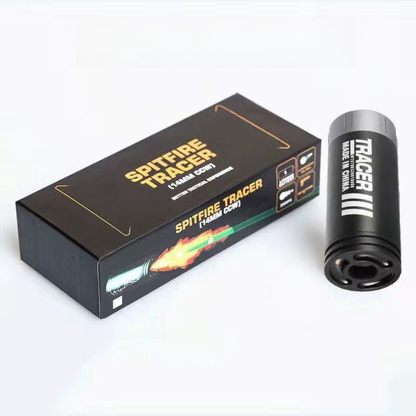 Metal Spitfire Flash Silencer-Tracer for Glow-in-the-Dark Bullet Shooting